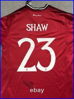 Luke Shaw Hand Signed Manchester United Shirt
