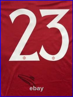 Luke Shaw Hand Signed Manchester United Shirt