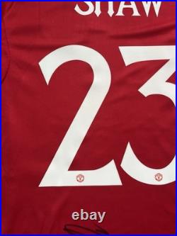 Luke Shaw Hand Signed Manchester United Shirt