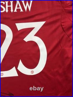 Luke Shaw Hand Signed Manchester United Shirt