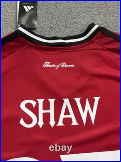 Luke Shaw Hand Signed Manchester United Shirt