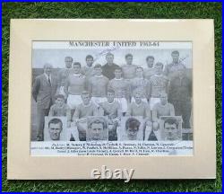 MANCHESTER UNITED 1963 SIGNED BY 15 INC SHAY BRENNAN HARRY GREGG ETC. 13 x 10 MANCHESTER UNITED 1963 SIGNED BY 15 INC SHAY BRENNAN HARRY GREGG ETC. 13 x 10