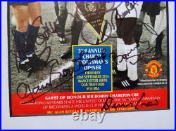 MANCHESTER UNITED DINNER MENU Cover 2016 SIGNED BY 10 FORMER PLAYERS COA RARE MANCHESTER UNITED DINNER MENU Cover 2016 SIGNED BY 10 FORMER PLAYERS COA RARE