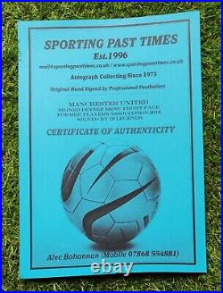 MANCHESTER UNITED DINNER MENU Cover 2016 SIGNED BY 10 FORMER PLAYERS COA RARE MANCHESTER UNITED DINNER MENU Cover 2016 SIGNED BY 10 FORMER PLAYERS COA RARE
