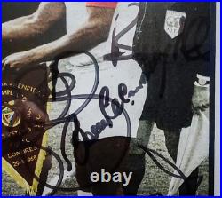 MANCHESTER UNITED DINNER MENU Cover 2016 SIGNED BY 10 FORMER PLAYERS COA RARE MANCHESTER UNITED DINNER MENU Cover 2016 SIGNED BY 10 FORMER PLAYERS COA RARE