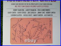 MANCHESTER UNITED SIGNED BUSBY BABES ALBUM PAGES CIRCA 1958 59 x 12 PLAYER'S
