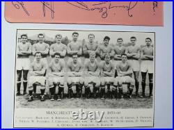 MANCHESTER UNITED SIGNED BUSBY BABES ALBUM PAGES CIRCA 1958 59 x 12 PLAYER'S