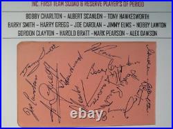MANCHESTER UNITED SIGNED BUSBY BABES ALBUM PAGES CIRCA 1958 59 x 12 PLAYER'S