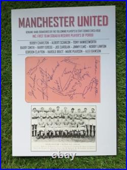 MANCHESTER UNITED SIGNED BUSBY BABES ALBUM PAGES CIRCA 1958 59 x 12 PLAYER'S