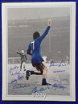 MANCHESTER UTD EUROPEAN CUP 1968 Multi Signed 16x12 Photograph FOOTBALL