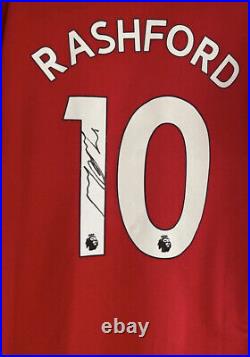 MARCUS RASHFORD Signed Manchester United Football 21/22 Shirt PROOF U