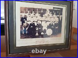 Man United Busby Babes Framed Photo, 1956-57, best wishes Matt Busby signed