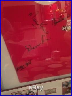 Man Utd George Best, Charlton, Law & West Ham legend Martin Peters signed shirt