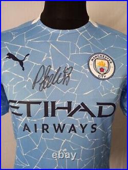 Manchester City Home Shirt Signed Phil Foden