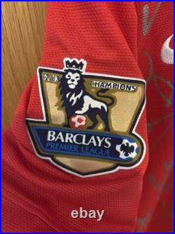 Manchester United 13/14 Home Signed by Squad Shirt with COA