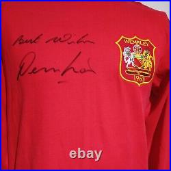 Manchester United 1963 Retro Home Shirt Signed By Denis Law Guarantee
