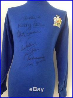 Manchester United 1968 ECF Shirt Signed By Bobby Charlton +6 With Guarantee