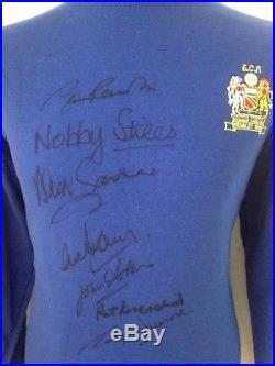 Manchester United 1968 ECF Shirt Signed By Bobby Charlton +6 With Guarantee
