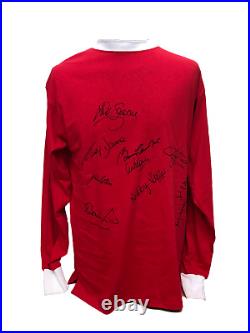 Manchester United 1968 Home Football Shirt Signed By 10 With Coa Proof Charlton