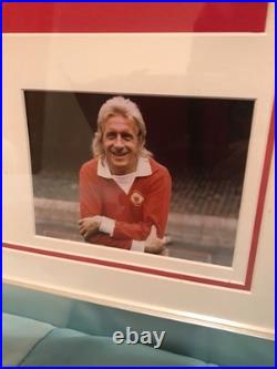 Manchester United 1970s Retro Shirt Signed by Denis Law