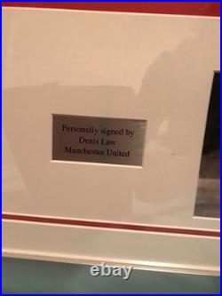 Manchester United 1970s Retro Shirt Signed by Denis Law