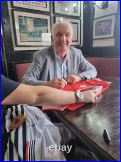 Manchester United 1977 FA Cup Final replica shirt personally signed by 5 legends