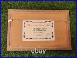 Manchester United 1983 FAC Final SIGNED 14 x 9 MOUNTED & FRAMED Stunning Piece