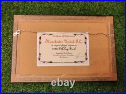 Manchester United 1983 FAC Final SIGNED 14 x 9 MOUNTED & FRAMED Stunning Piece
