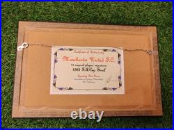 Manchester United 1983 FAC Final SIGNED 14 x 9 MOUNTED & FRAMED Stunning Piece
