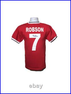Manchester United 1983 FA Cup Final shirt signed by Captain Bryan Robson