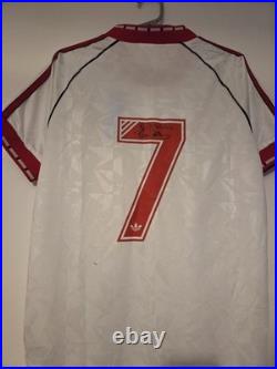 Manchester United 1991 Cup Winners Cup Shirt Hand Signed By Bryan Robson