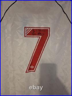 Manchester United 1991 Cup Winners Cup Shirt Hand Signed By Bryan Robson