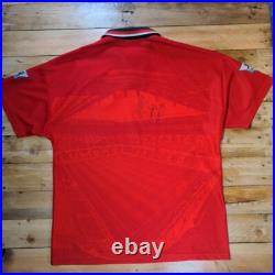 Manchester United 1994 1996 Umbro Home Shirt SIGNED To Chris Enjoy! Lee Sharpe