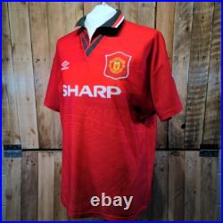 Manchester United 1994 1996 Umbro Home Shirt SIGNED To Chris Enjoy! Lee Sharpe