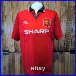 Manchester United 1994 1996 Umbro Home Shirt SIGNED To Chris Enjoy! Lee Sharpe