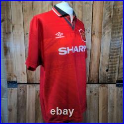 Manchester United 1994 1996 Umbro Home Shirt SIGNED To Chris Enjoy! Lee Sharpe
