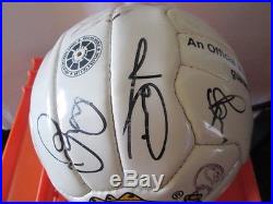 Manchester United 1996-1997 Squad Signed Football in case inc Cantona & Beckham