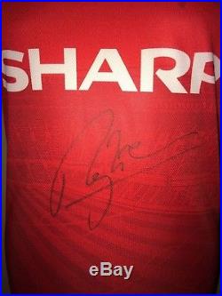 Manchester United 1996 Retro Shirt Signed By Roy Keane With Letter Of Guarantee