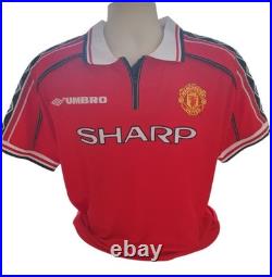 Manchester United 1999 Shirt Signed By 13 Players