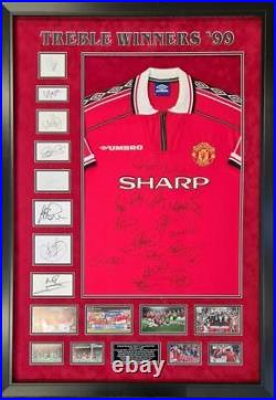 Manchester United 1999 Treble Winners Signed Shirt Aftal