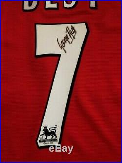 Manchester United 2001 Number 7 Shirt Signed George Best With Guarantee