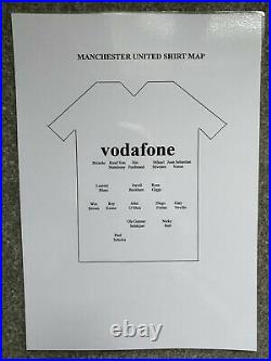 Manchester United 2002/03 Framed Signed Shirt 16 Signatures Including Beckham
