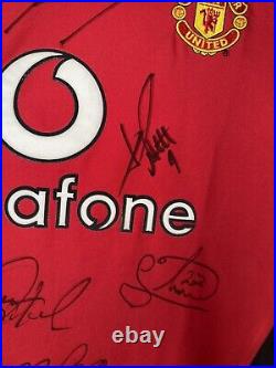 Manchester United 2002/03 home shirt signed by Ronaldo, Keane + Others COA