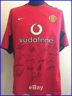 Manchester United 2003 2004 Signed Shirt With Guarantee Van Nistelrooy Ronaldo