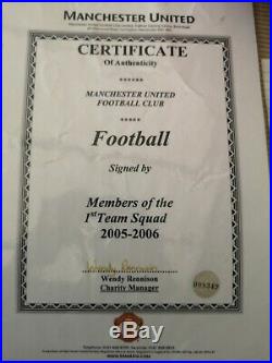 Manchester United 2005 2006 Football Signed by 14 Ronaldo Rooney Man Utd Ball