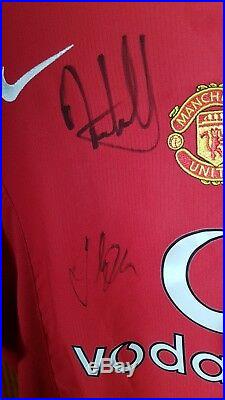 Manchester United 2005 SIGNED AUTOGRAPHED shirt Man Utd Wayne Rooney ENGLAND WOW