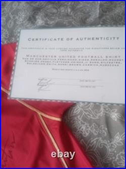 Manchester United 2007 1st team Signed Shirt Certificate of Authenticity