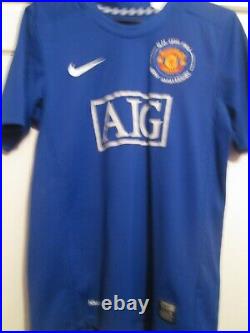 Manchester United 2008-2009 Away Ronaldo Signed Football Shirt with COA /21480