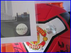 Manchester United 2008-2009 Squad Signed Football with club COA inc Rooney