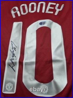 Manchester United 2008 Home Shirt Signed By Legend WAYNE ROONEY ACG certified